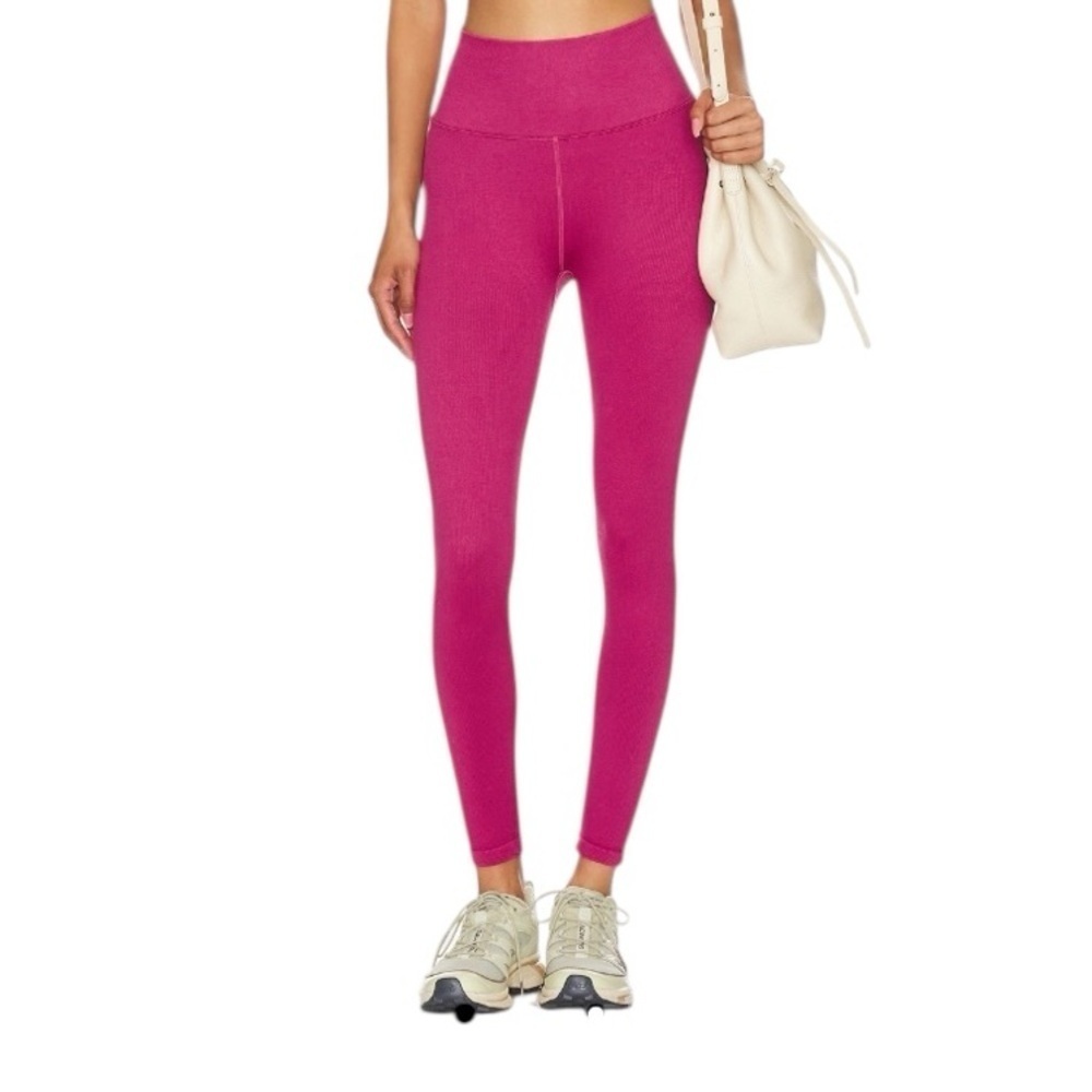 Spiritual Gangster - Love Sculpt Leggings Pink Haze Ribbed Sz M/L